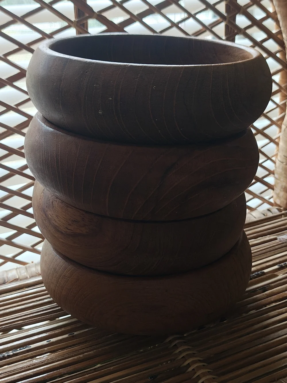 Goodwood Teak Salad Bowls-Set Of 4